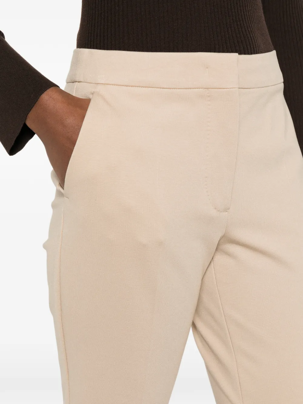Max Mara Cropped broek Beige