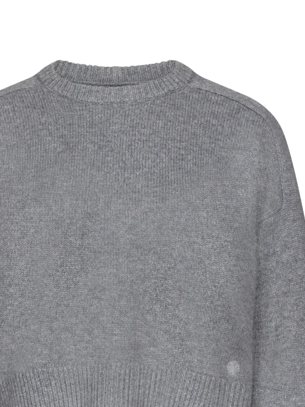  Loulou Maglione A Coste Bruzzi - Grigio 
