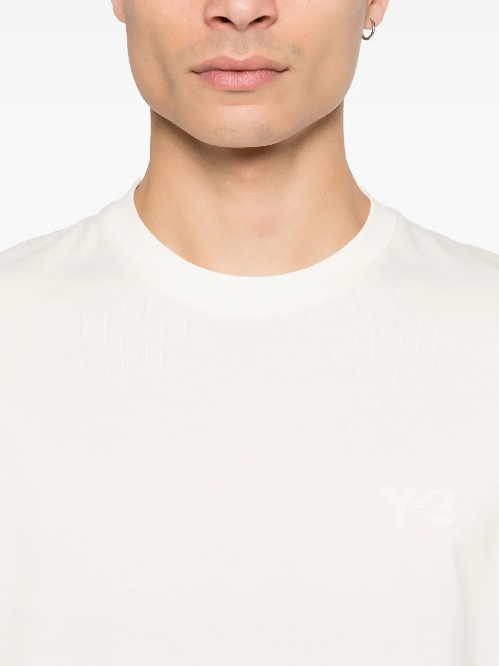 Y-3 T-shirt met logoprint Wit