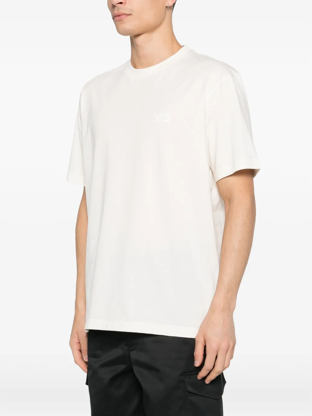 Y-3 T-shirt met logoprint Wit