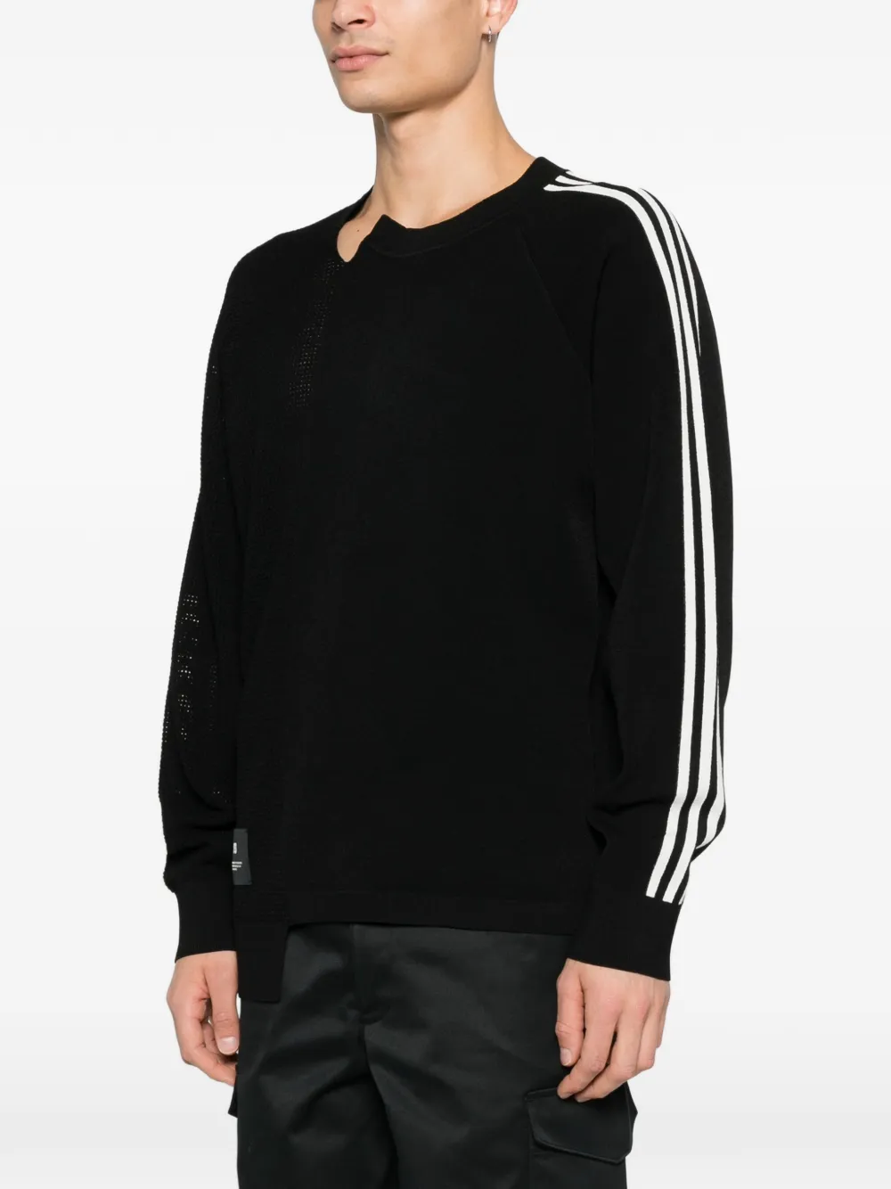  Y-3 Three-stripe Sweater - Black 