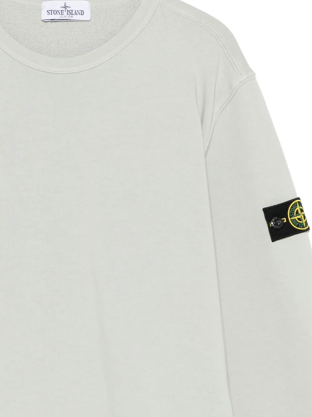 Stone Island Junior Sweater met logopatch Grijs