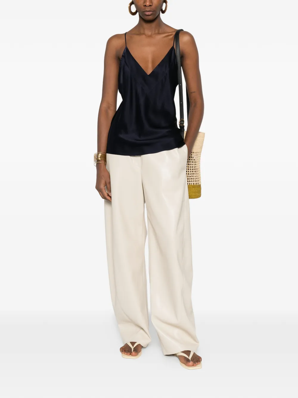  Forte Forte V-neck Top Tank - Blue 