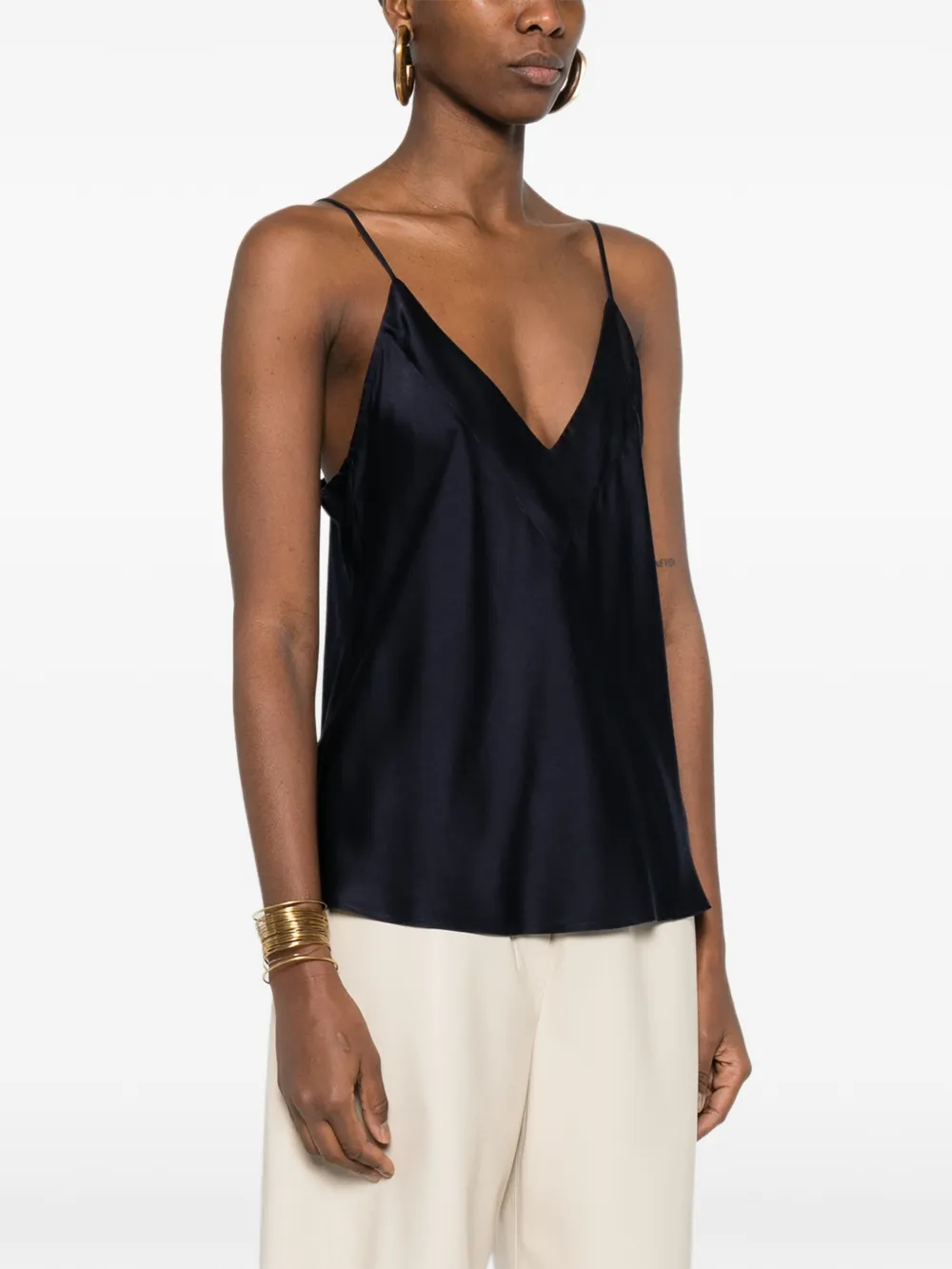  Forte Forte V-neck Top Tank - Blue 