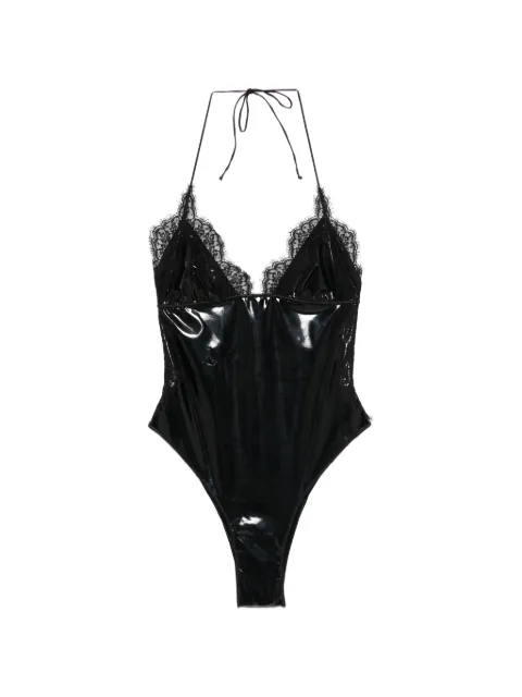 Oséree maillot de bain bordé de dentelle Latex