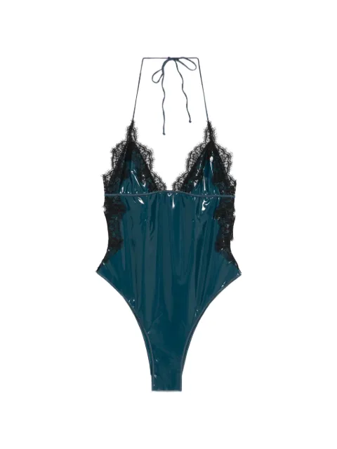 Oséree traje de baño con ribete de encaje