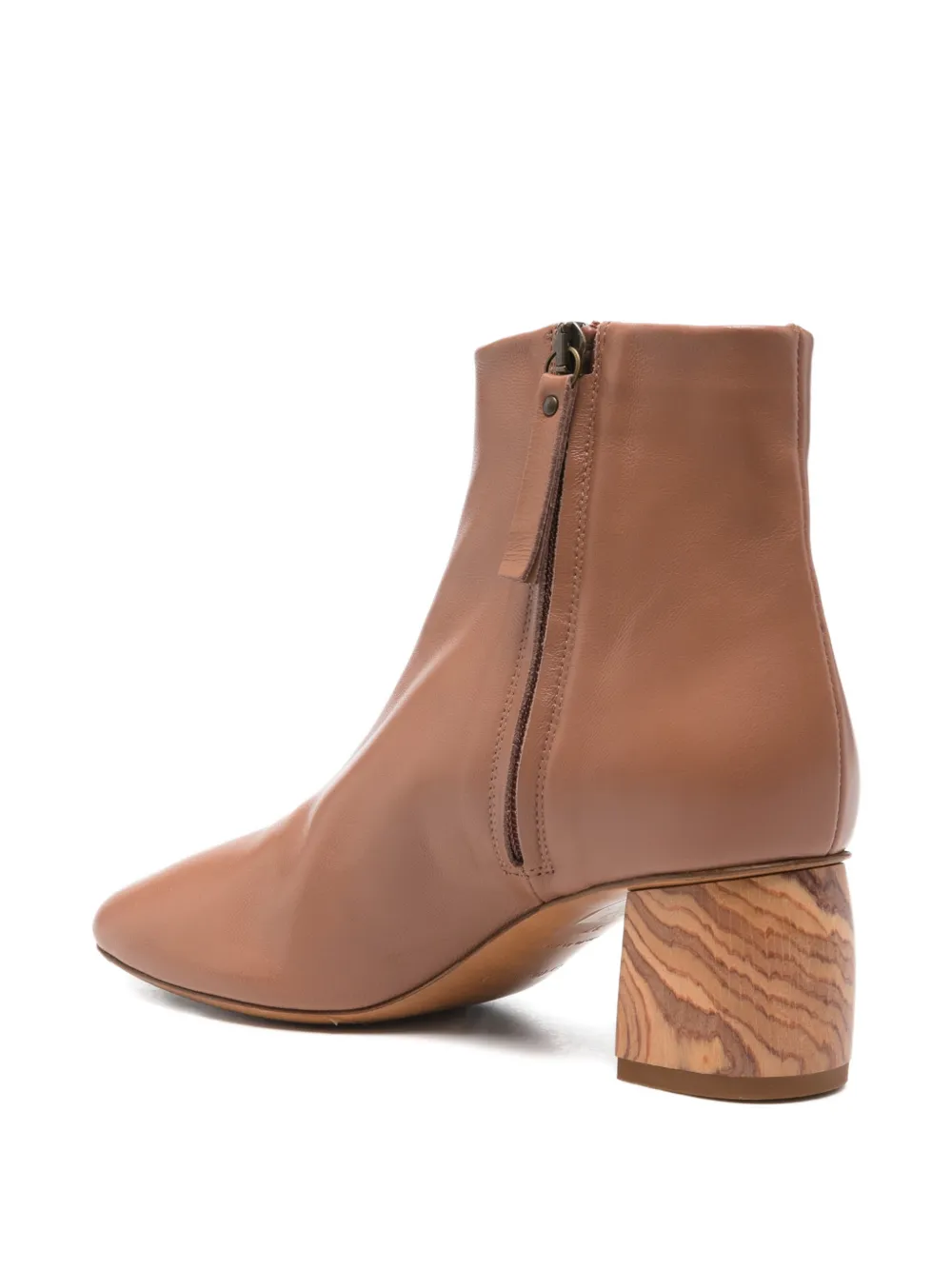 Forte Enkellaarzen met blokhak Bruin