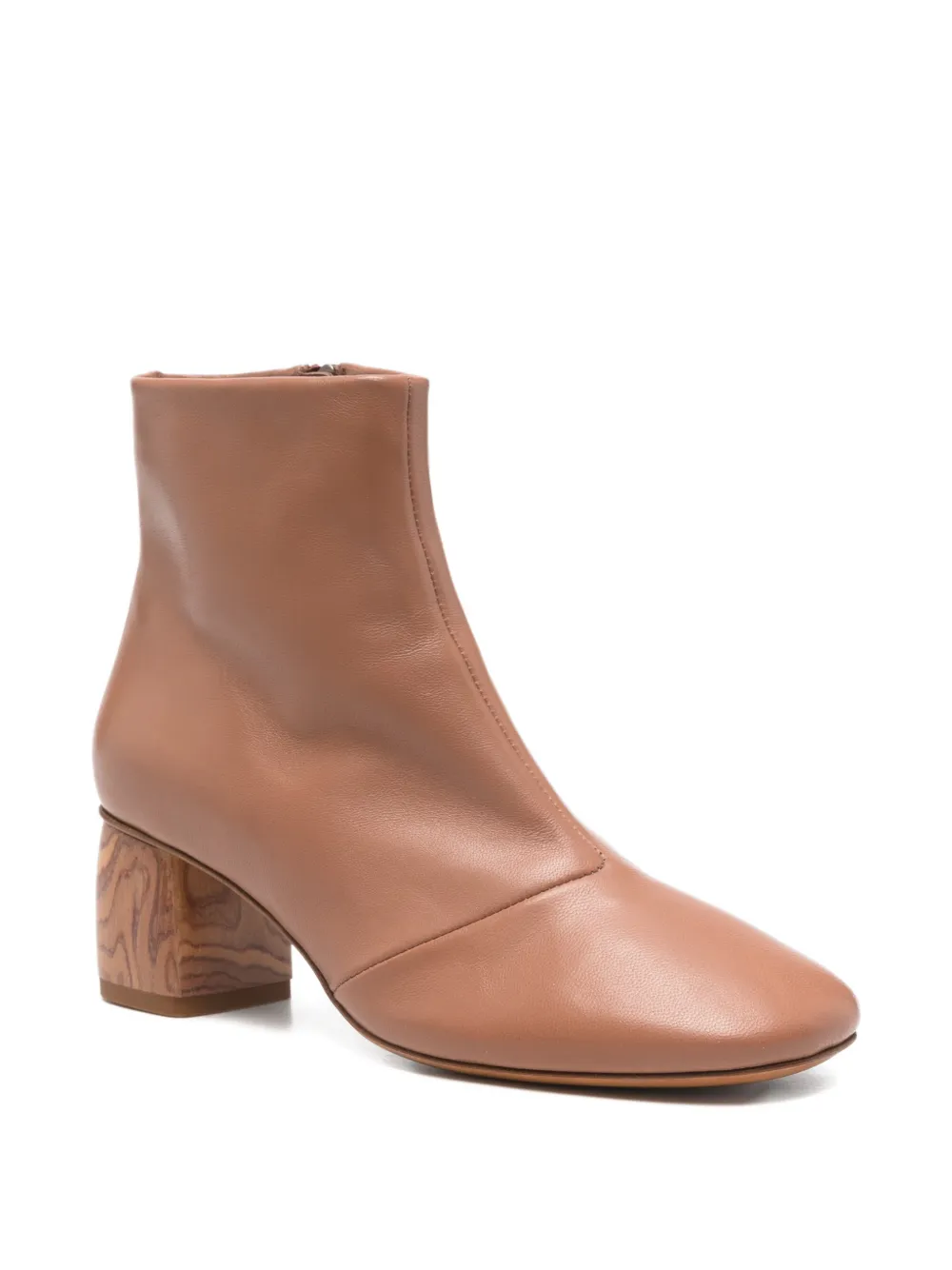 Forte Enkellaarzen met blokhak Bruin