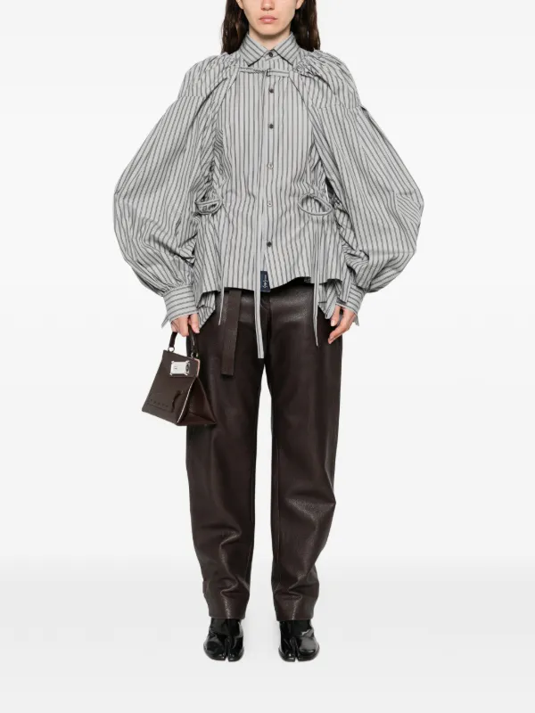 Yohji Yamamoto Striped Shirt | Grey | FARFETCH