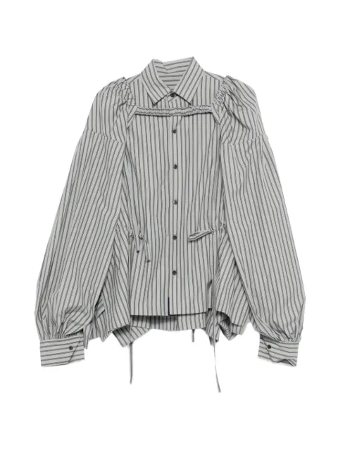 Yohji Yamamoto camisa con rayas estampadas