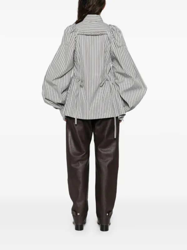 Yohji Yamamoto Striped Shirt | Grey | FARFETCH
