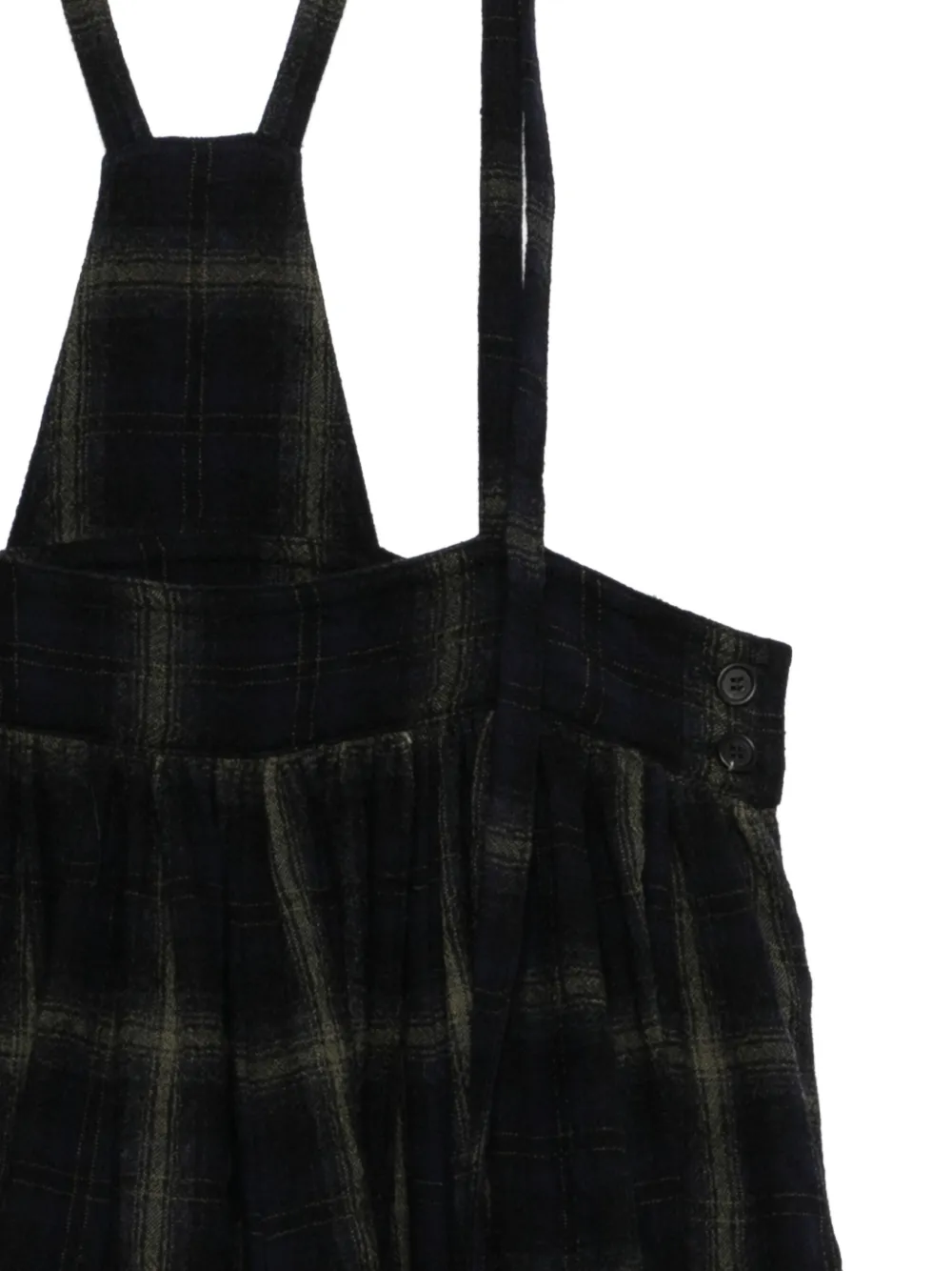 Yohji Yamamoto チェックボタンスカート | ブラック | FARFETCH JP