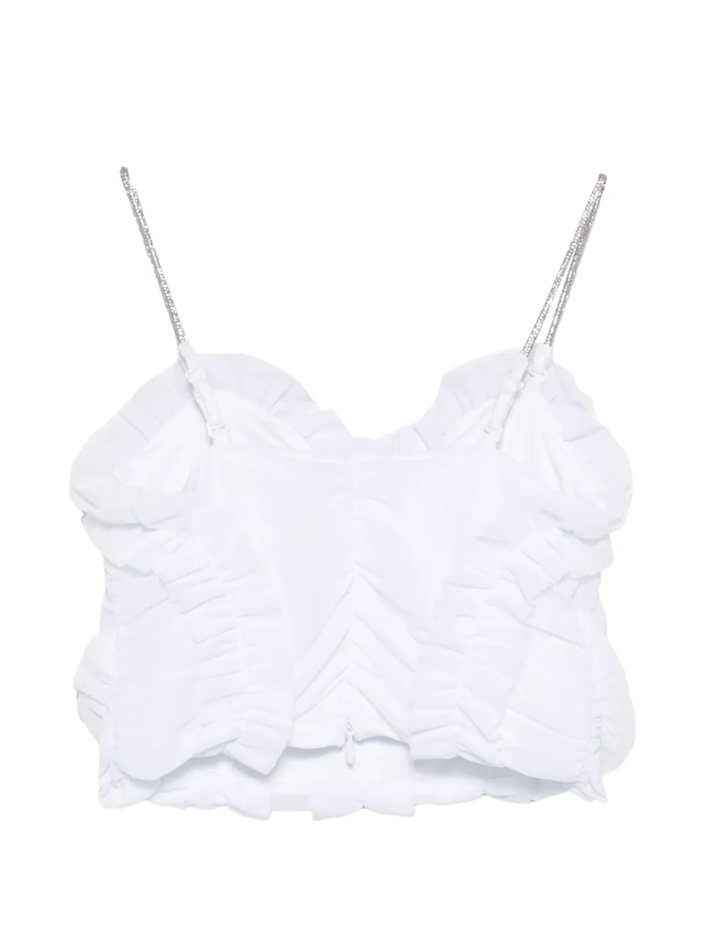 TWINSET Kids Top met ruches en bandje Wit