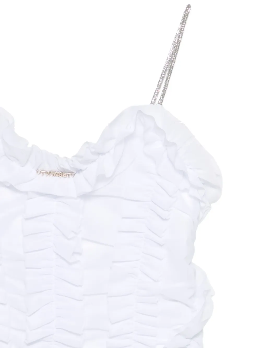 TWINSET Kids Top met ruches en bandje Wit