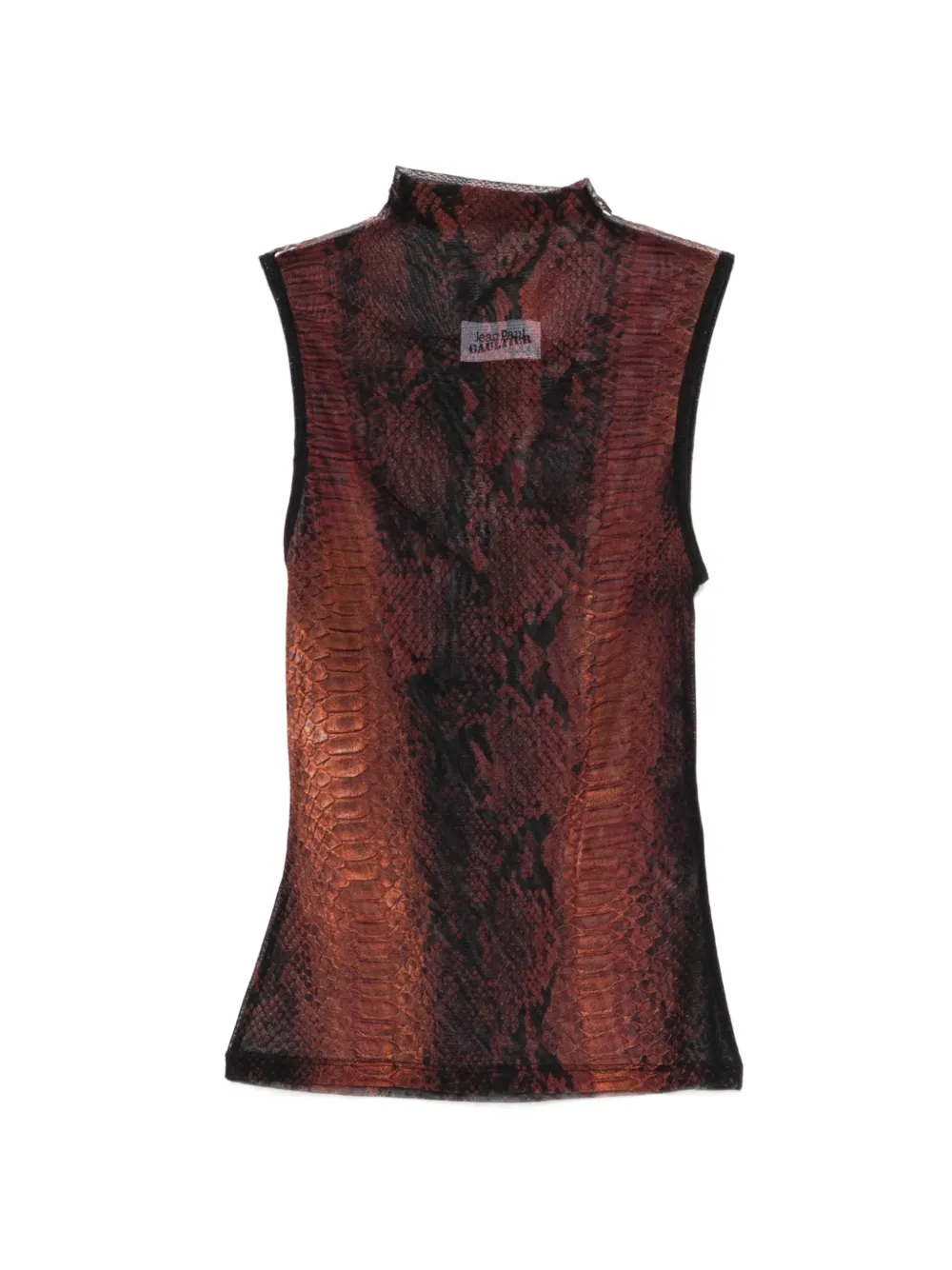 Jean Paul Gaultier animal-print top - Marrone