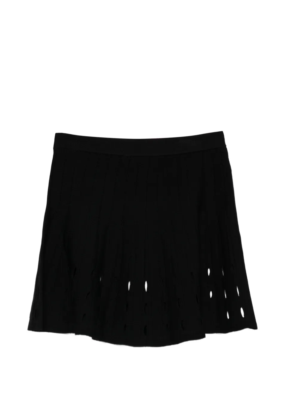 TWINSET Kids Rok met uitgesneden details en ketting Zwart