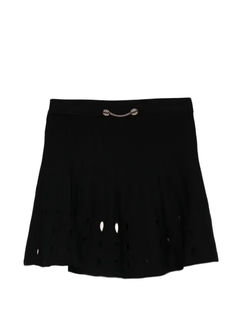 TWINSET Kids short openwork knit skirt