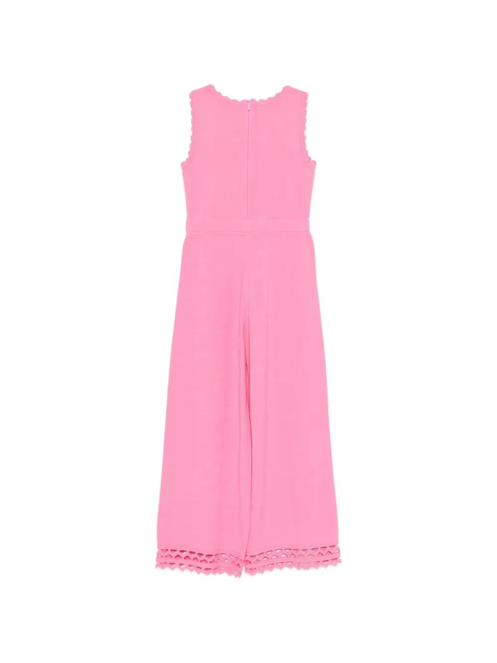 TWINSET Kids Gewelfd jumpsuit met ronde hals Roze