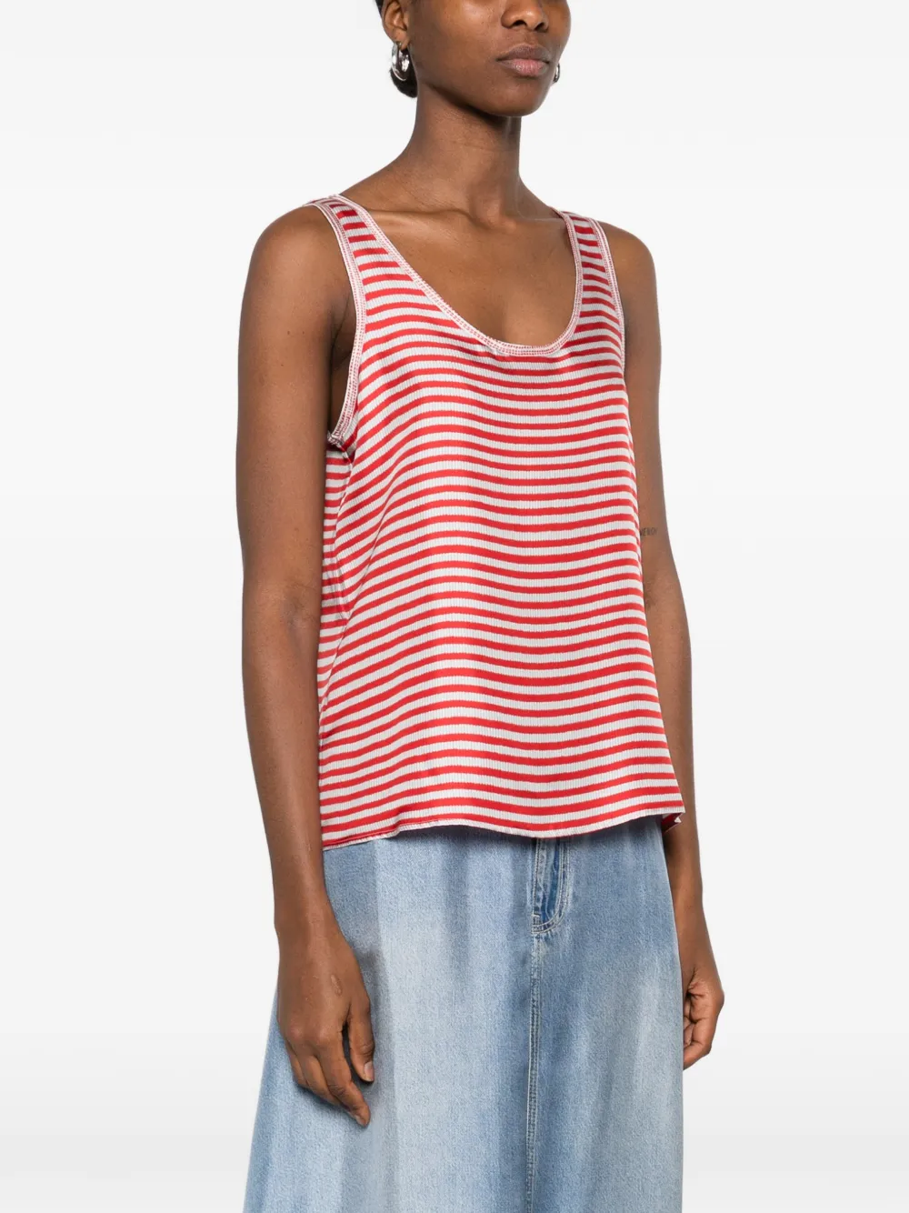  Pierre-louis Mascia Striped Blouse - Red 