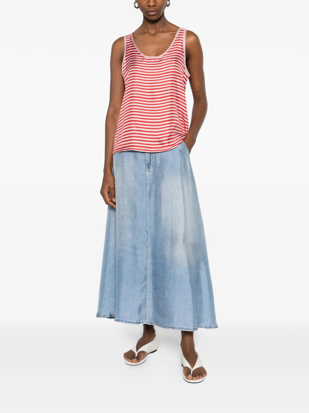 Pierre-Louis Mascia striped blouse - Rood