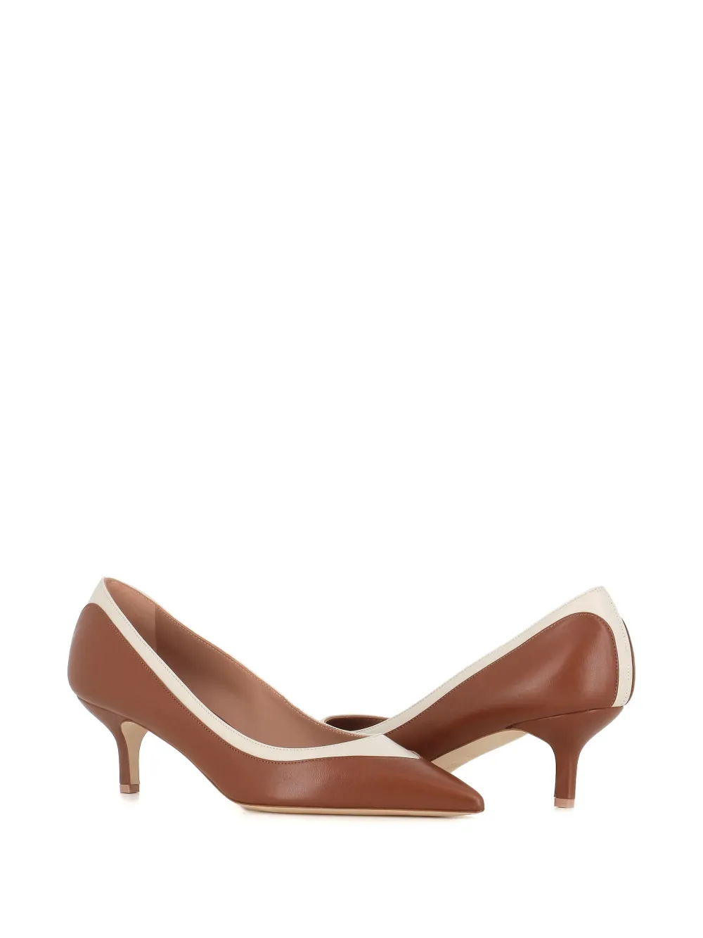 Malone Souliers pointed toe two-tone pumps Bruin