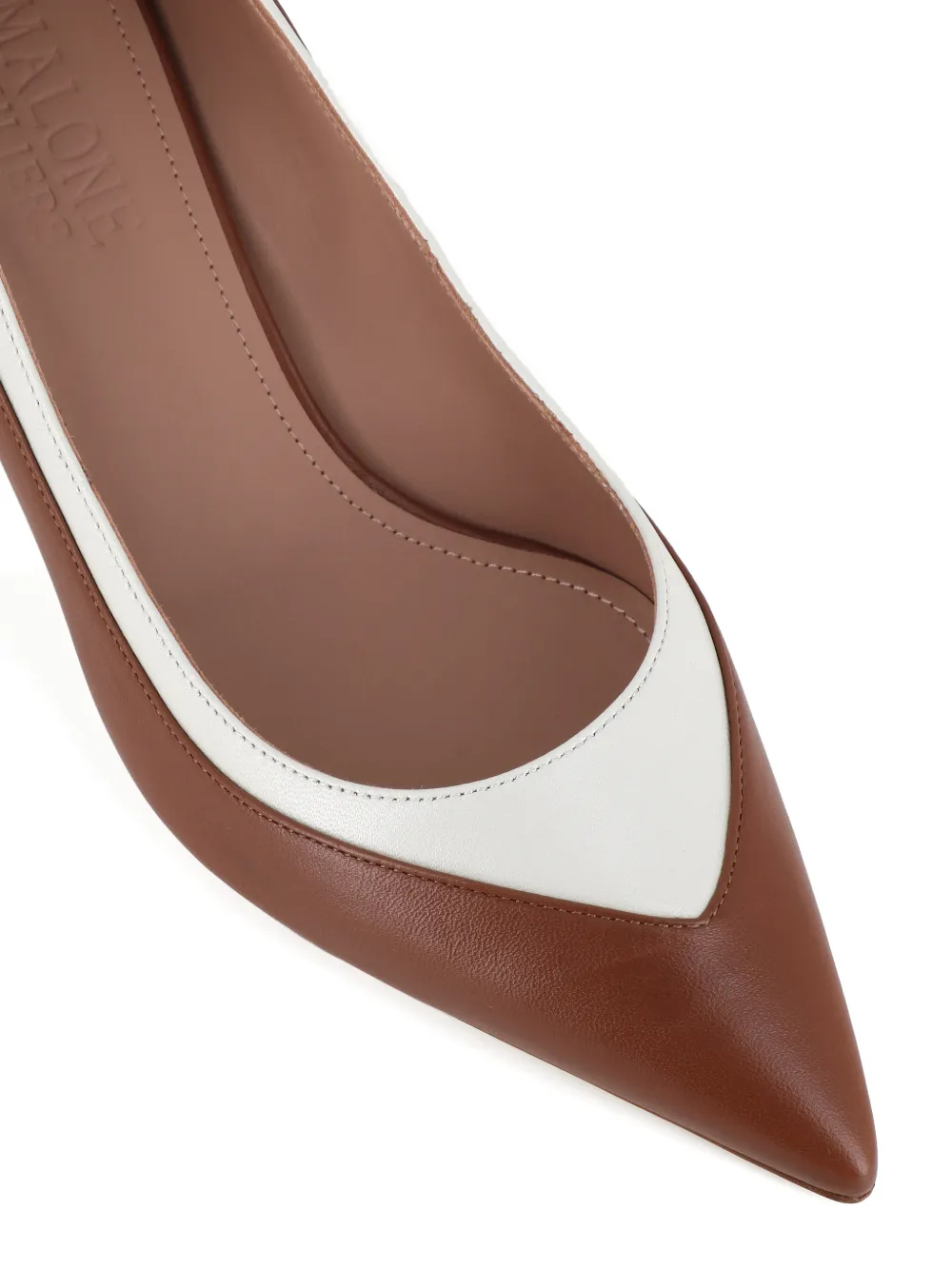 Malone Souliers pointed toe two-tone pumps Bruin