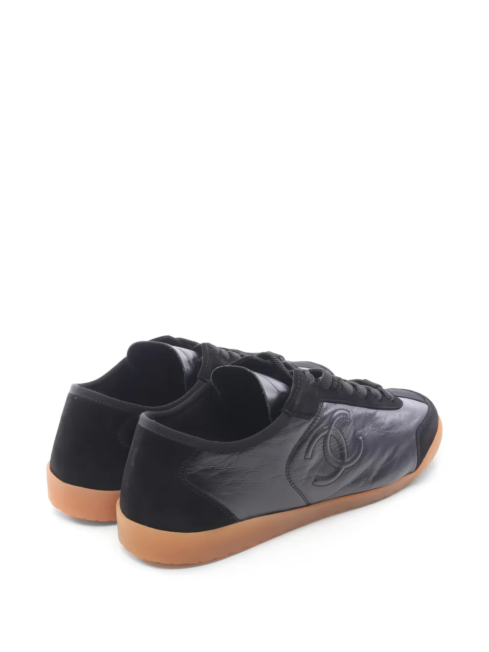 CHANEL Pre-Owned leather sneakers - Zwart