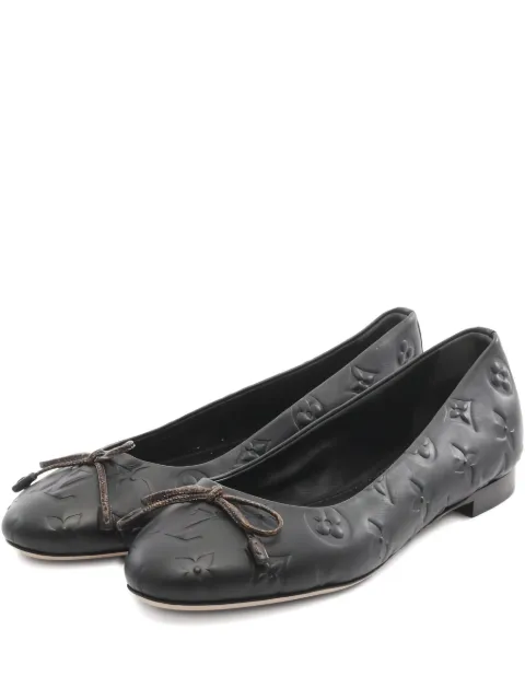 Louis Vuitton Pre-Owned 2023 Nina Line ribbon-detail leather pumps