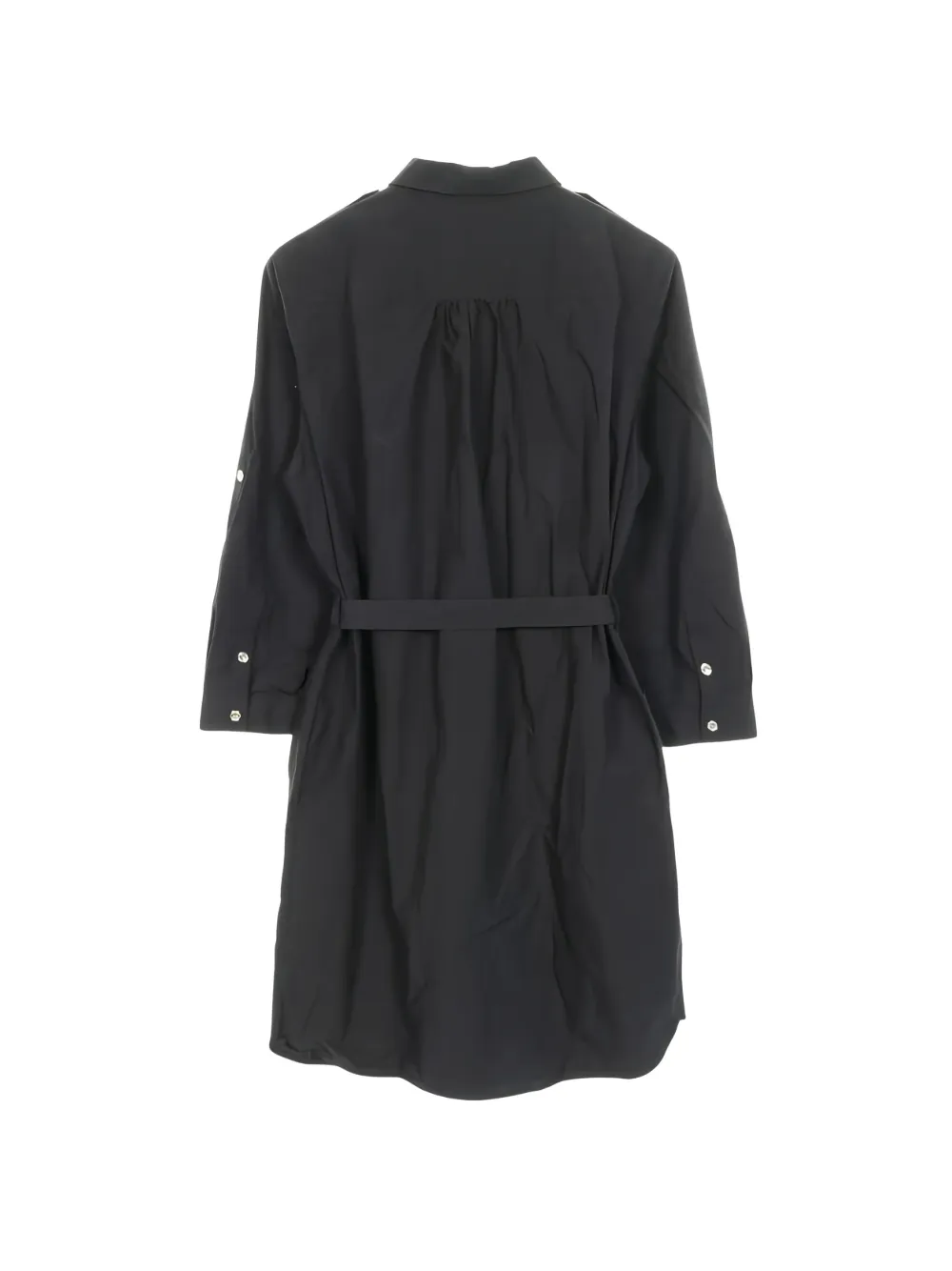 Burberry Pre-Owned 2000s Kelsy belt cotton shirt dress - Zwart