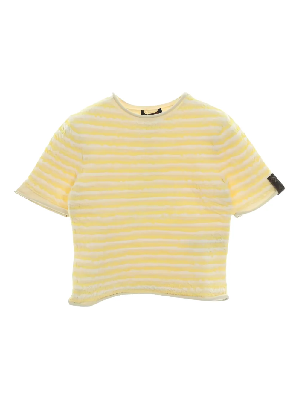 Louis Vuitton Pre-Owned T-shirt con effetto stropicciato anni 2020 - Giallo