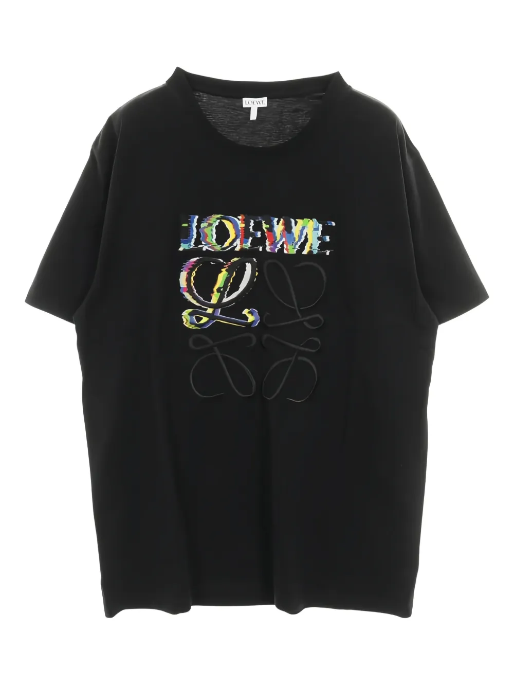 Loewe Pre-Owned T-shirt Glitch Anagram anni 2010 - Nero