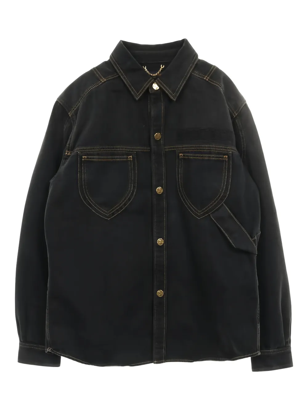 Louis Vuitton Pre-Owned Hemdjacke mit Logo-Stickerei - Schwarz