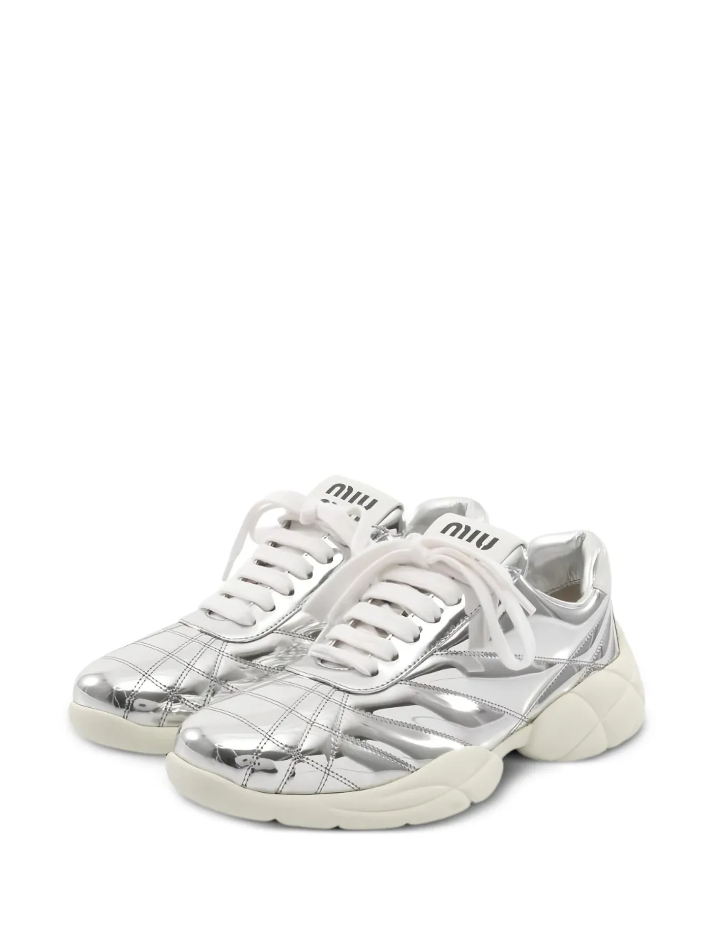 Miu Miu Pre-Owned Sneakers metallizzate anni 2020 - Argento