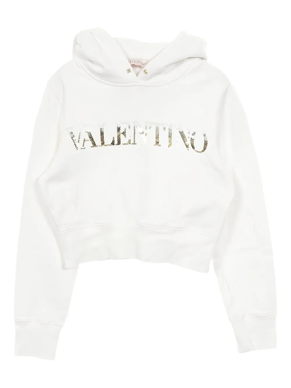 Valentino Garavani Pre-Owned Felpa crop con cappuccio anni 2000 - Bianco
