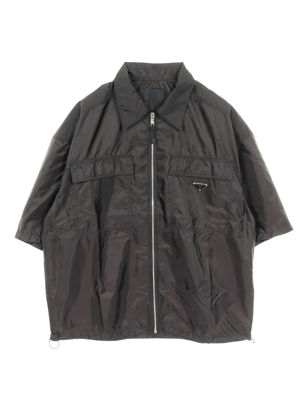 Prada Pre-Owned 2010s Hemd aus Re-Nylon - Schwarz