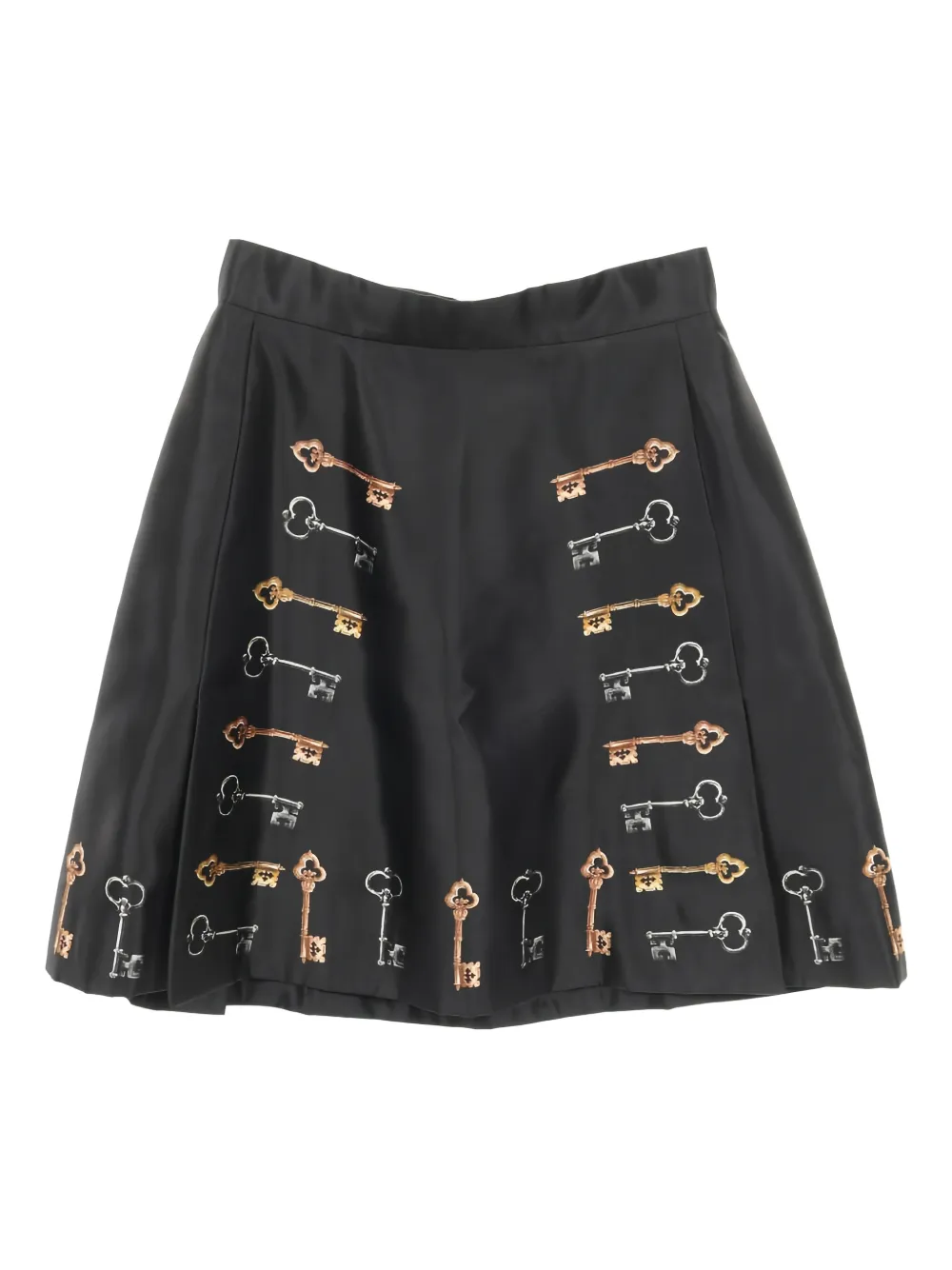 Dolce & Gabbana Pre-Owned 2010s key pattern mini skirt - Nero