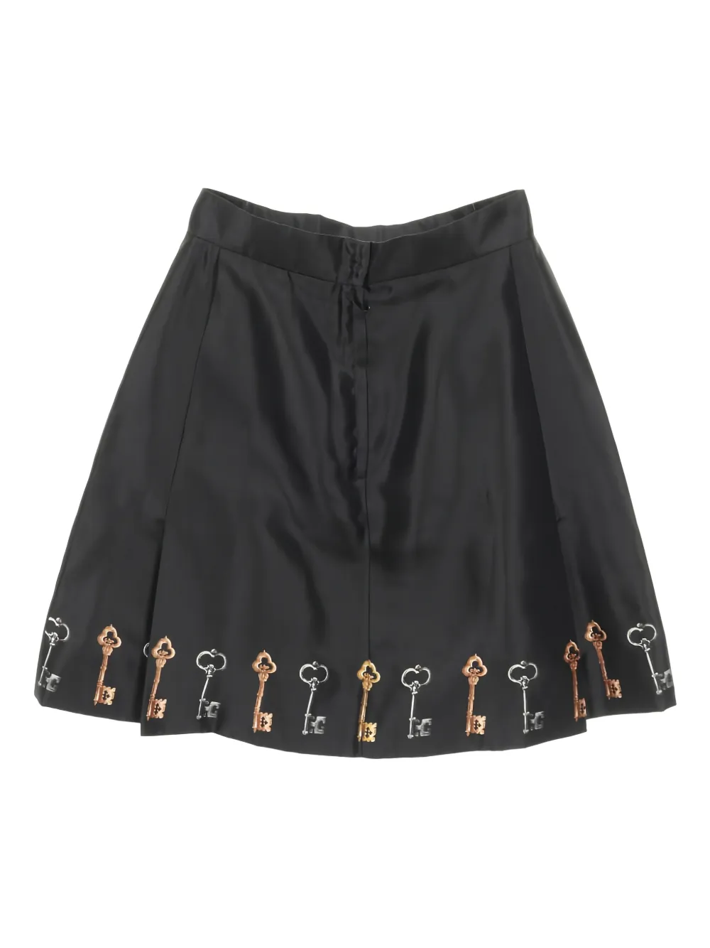 Dolce & Gabbana Pre-Owned 2010s key pattern mini skirt - Zwart
