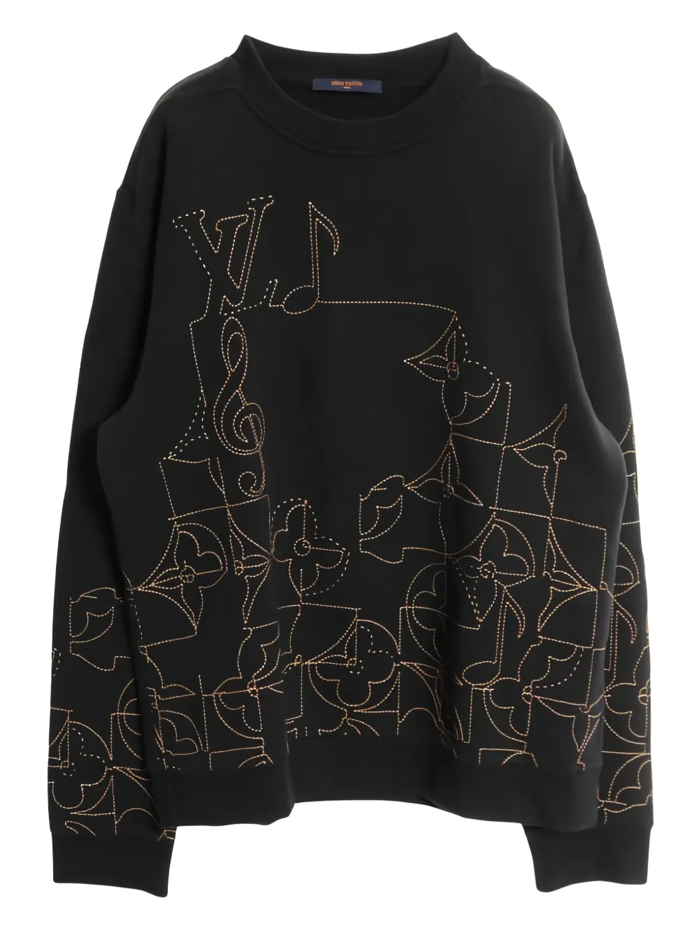 Louis Vuitton Pre-Owned Maglione con ricamo anni 2010 - Nero