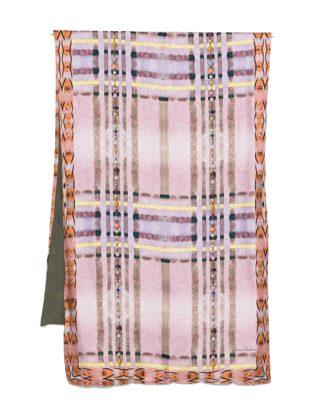 Pierre-Louis Mascia beaded print scarf - Rosa