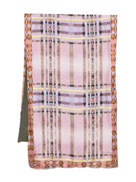 Pierre-Louis Mascia beaded print scarf