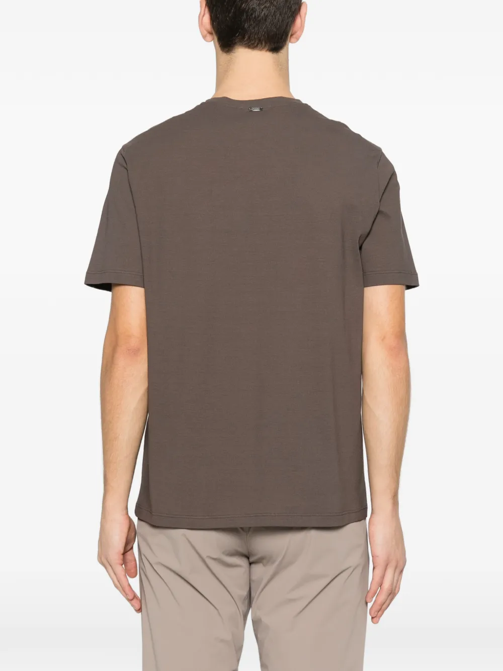 Herno T-shirt met ronde hals Bruin