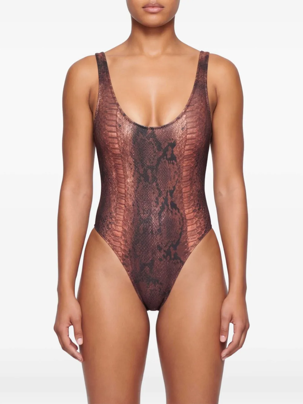 Jean Paul Gaultier Badpak met print Bruin