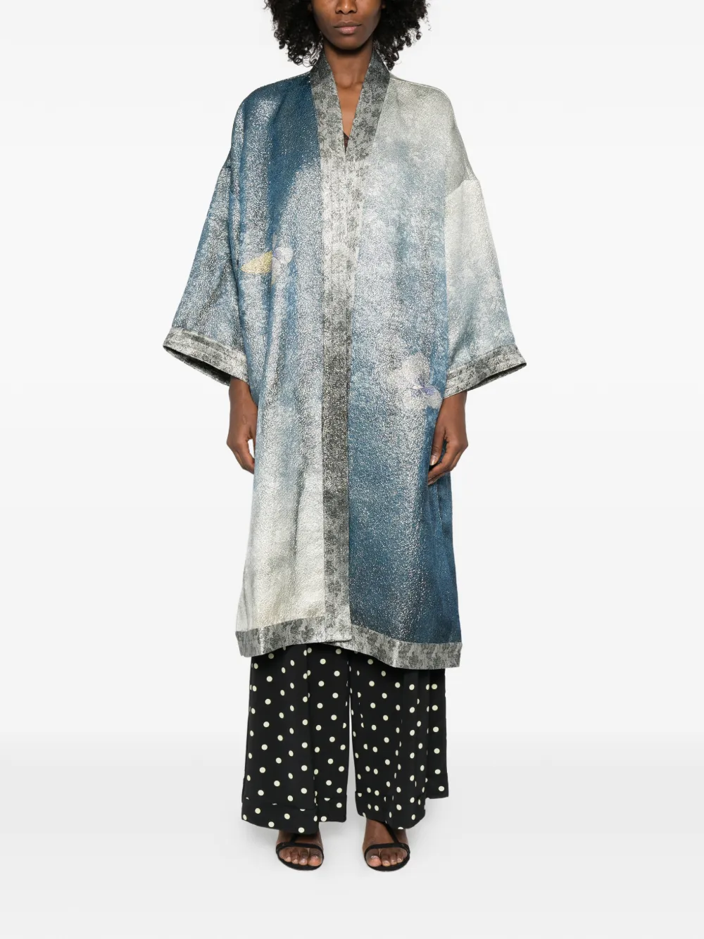 Pierre-Louis Mascia Wikkeljas met bloemenprint Blauw