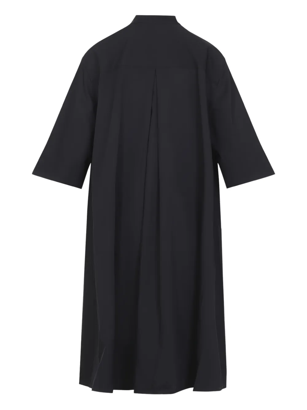 Studio Nicholson buttoned shirt midi dress - Zwart