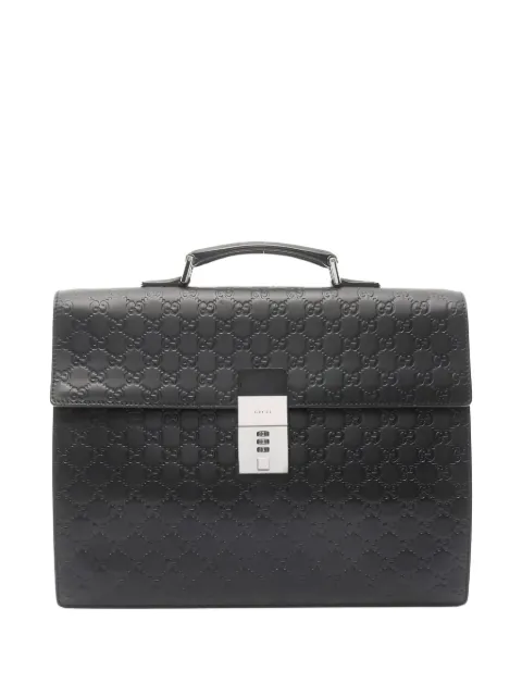 Gucci Pre-Owned 10s leather briefcase