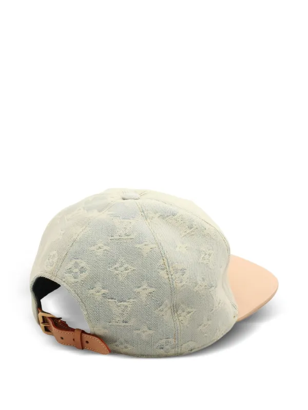 Louis Vuitton Pre-Owned 2021 モノグラム レザーキャップ | ブルー