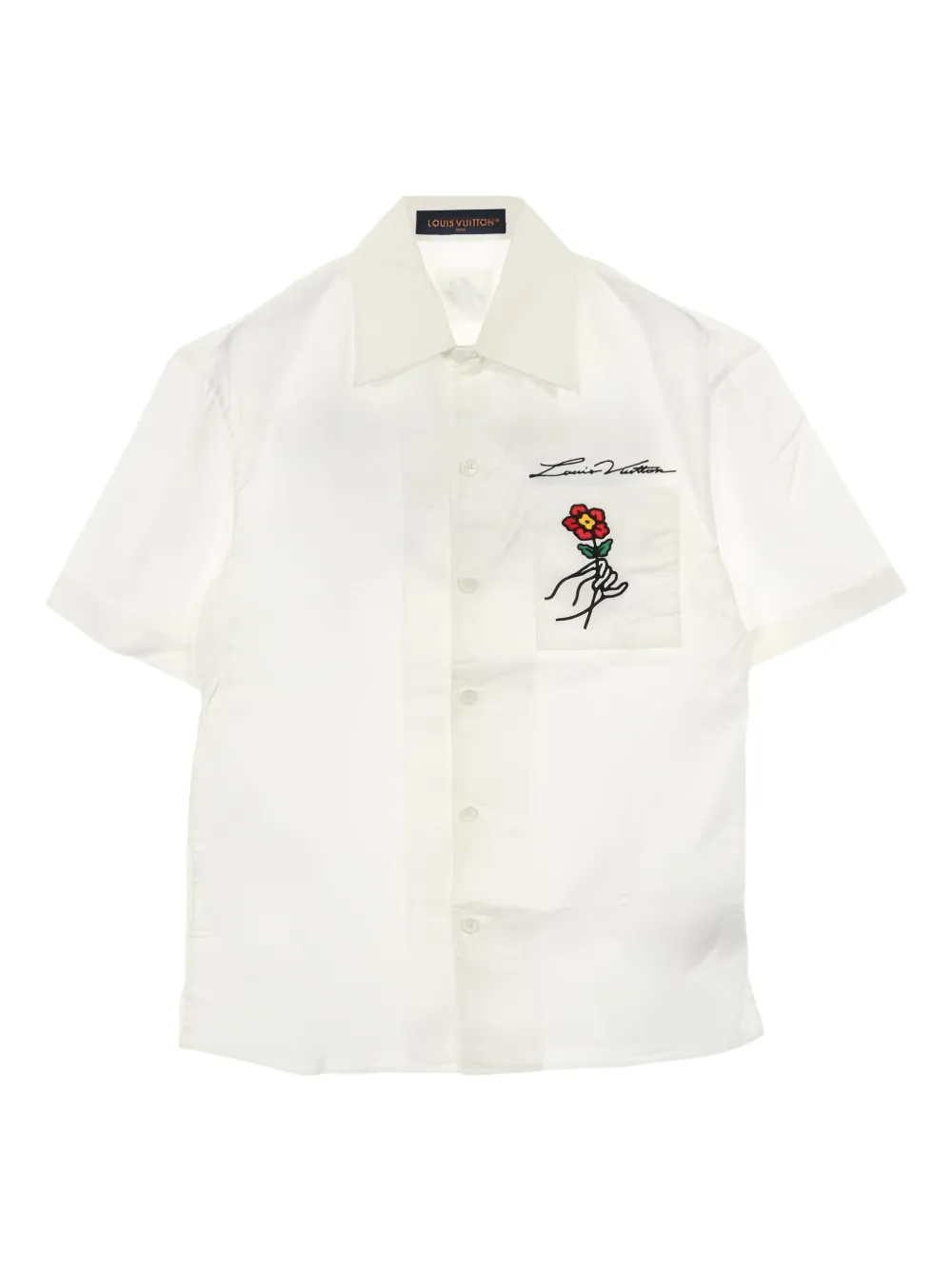 Louis Vuitton Pre-Owned Camicia a fiori anni 2010 - Bianco