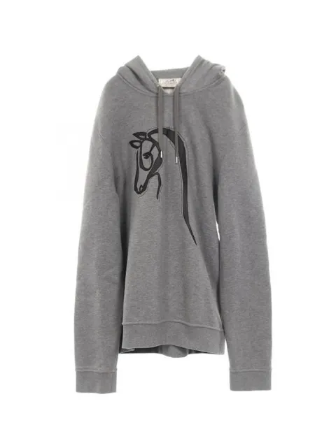 Hermès Pre-Owned 2010s horse leather patch hoodie