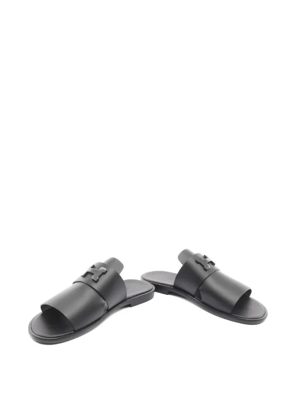 Hermès Pre-Owned 2020s Arles Flat Sandals | Black | FARFETCH