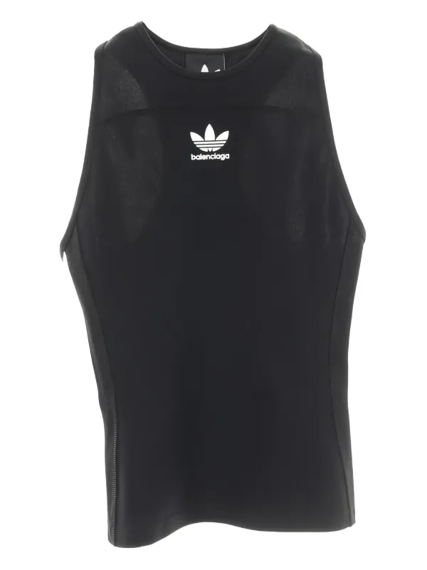 Balenciaga Pre-Owned x Adidas 2010s Tank Top | Black | FARFETCH ZA